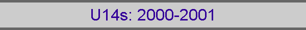 U14s: 2000-2001